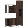 Set de muebles baño 3 pzas madera contrachapada roble marrón de , Muebles de baño - Ref: Foro24-3301094, Precio: 267,70 €, De...