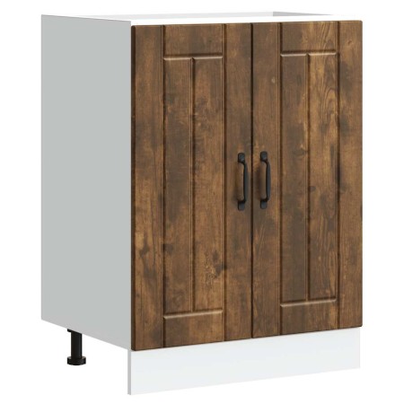 Mueble bajo fregadero Lucca madera contrachapada roble ahumado de , Armarios de cocina - Ref: Foro24-853682, Precio: 87,08 €,...