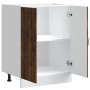 Mueble bajo fregadero Lucca madera contrachapada roble ahumado de , Armarios de cocina - Ref: Foro24-853682, Precio: 87,08 €,...
