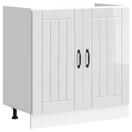 Mueble bajo fregadero Lucca blanca de alto brillo de , Armarios de cocina - Ref: Foro24-853689, Precio: 90,04 €, Descuento: %