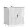 Mueble bajo fregadero Lucca blanca de alto brillo de , Armarios de cocina - Ref: Foro24-853689, Precio: 90,04 €, Descuento: %