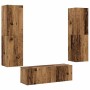 Muebles de TV de pared 3 uds madera vieja madera de ingeniería de , Muebles TV - Ref: Foro24-3328965, Precio: 176,62 €, Descu...