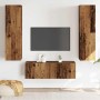 Muebles de TV de pared 3 uds madera vieja madera de ingeniería de , Muebles TV - Ref: Foro24-3328965, Precio: 176,62 €, Descu...