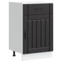 Mueble bajo de cocina Lucca madera ingeniería negra de , Armarios de cocina - Ref: Foro24-853718, Precio: 89,82 €, Descuento: %