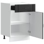 Mueble bajo de cocina Lucca madera ingeniería negra de , Armarios de cocina - Ref: Foro24-853718, Precio: 89,82 €, Descuento: %