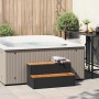 Escalón bañera hidromasaje negro 100x50x50,5 cm ratán sintético de , Accesorios para piscinas y spa - Ref: Foro24-4103944, Pr...