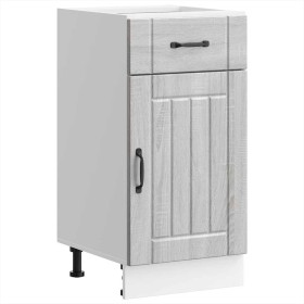 Mueble bajo de cocina Lucca madera contrachapada gris sonoma de , Armarios de cocina - Ref: Foro24-853713, Precio: 76,85 €, D...