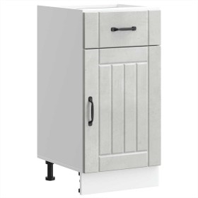 Mueble bajo de cocina Lucca madera contrachapada gris cemento de , Armarios de cocina - Ref: Foro24-853711, Precio: 78,92 €, ...