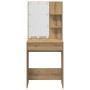 Juego de tocador con LED madera artesanal de roble de , Conjuntos de muebles para dormitorios - Ref: Foro24-3329182, Precio: ...