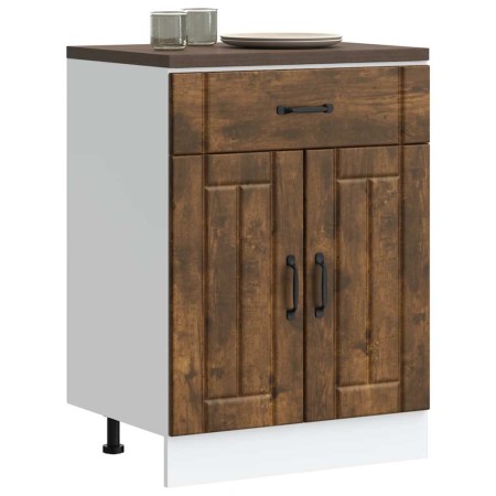 Mueble bajo de cocina Lucca roble ahumado de , Armarios de cocina - Ref: Foro24-853732, Precio: 90,70 €, Descuento: %