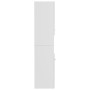 Armario de baño madera contrachapada blanco brillo 30x30x130 cm de vidaXL, Muebles de baño - Ref: Foro24-805003, Precio: 82,4...