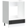 Armario de horno Lucca negra madera reconstituida de , Armarios de cocina - Ref: Foro24-853758, Precio: 66,14 €, Descuento: %