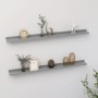 Estantes de pared 2 unidades gris 100x9x3 cm en Estanterías | Comprar online en Foru.es