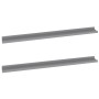 Estantes de pared 2 unidades gris 100x9x3 cm en Estanterías | Comprar online en Foru.es