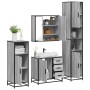 Set de muebles de baño 4 pzas madera contrachapada gris sonoma de , Muebles de baño - Ref: Foro24-3301198, Precio: 448,01 €, ...