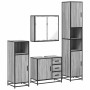 Set de muebles de baño 4 pzas madera contrachapada gris sonoma de , Muebles de baño - Ref: Foro24-3301198, Precio: 448,01 €, ...
