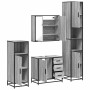 Set de muebles de baño 4 pzas madera contrachapada gris sonoma de , Muebles de baño - Ref: Foro24-3301198, Precio: 448,01 €, ...