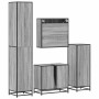 Set de muebles de baño 4 pzas madera contrachapada gris sonoma de , Muebles de baño - Ref: Foro24-3301198, Precio: 448,01 €, ...