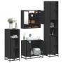 Juego de muebles de baño 4 pzas madera contrachapada negro de , Muebles de baño - Ref: Foro24-3301215, Precio: 360,64 €, Desc...