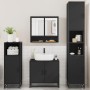 Juego de muebles de baño 4 pzas madera contrachapada negro de , Muebles de baño - Ref: Foro24-3301215, Precio: 360,64 €, Desc...