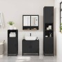 Juego de muebles de baño 4 pzas madera contrachapada negro de , Muebles de baño - Ref: Foro24-3301215, Precio: 360,64 €, Desc...