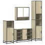 Juego de muebles de baño 4 pzas contrachapada roble sonoma de , Muebles de baño - Ref: Foro24-3301241, Precio: 397,56 €, Desc...