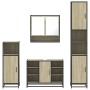 Juego de muebles de baño 4 pzas contrachapada roble sonoma de , Muebles de baño - Ref: Foro24-3301241, Precio: 397,56 €, Desc...