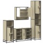 Juego de muebles de baño 4 pzas contrachapada roble sonoma de , Muebles de baño - Ref: Foro24-3301241, Precio: 397,56 €, Desc...