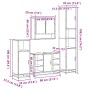 Juego de muebles de baño 4 pzas contrachapada roble sonoma de , Muebles de baño - Ref: Foro24-3301241, Precio: 397,56 €, Desc...