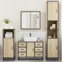 Juego de muebles de baño 4 pzas contrachapada roble sonoma de , Muebles de baño - Ref: Foro24-3301201, Precio: 444,28 €, Desc...