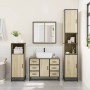Juego de muebles de baño 4 pzas contrachapada roble sonoma de , Muebles de baño - Ref: Foro24-3301201, Precio: 444,28 €, Desc...