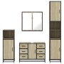Juego de muebles de baño 4 pzas contrachapada roble sonoma de , Muebles de baño - Ref: Foro24-3301201, Precio: 444,28 €, Desc...