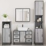 Set de muebles de baño 4 pzas madera contrachapada gris sonoma de , Muebles de baño - Ref: Foro24-3301203, Precio: 482,26 €, ...