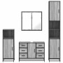 Set de muebles de baño 4 pzas madera contrachapada gris sonoma de , Muebles de baño - Ref: Foro24-3301203, Precio: 482,26 €, ...