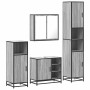 Set de muebles de baño 4 pzas madera contrachapada gris sonoma de , Muebles de baño - Ref: Foro24-3301208, Precio: 434,28 €, ...