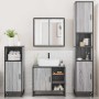 Set de muebles de baño 4 pzas madera contrachapada gris sonoma de , Muebles de baño - Ref: Foro24-3301208, Precio: 434,28 €, ...