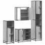 Set de muebles de baño 4 pzas madera contrachapada gris sonoma de , Muebles de baño - Ref: Foro24-3301208, Precio: 434,28 €, ...