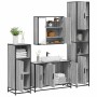 Set de muebles de baño 4 pzas madera contrachapada gris sonoma de , Muebles de baño - Ref: Foro24-3301193, Precio: 441,53 €, ...