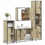 Juego de muebles de baño 4 pzas contrachapada roble sonoma de , Muebles de baño - Ref: Foro24-3301191, Precio: 407,84 €, Desc...