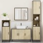 Juego de muebles de baño 4 pzas contrachapada roble sonoma de , Muebles de baño - Ref: Foro24-3301191, Precio: 407,84 €, Desc...
