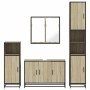 Juego de muebles de baño 4 pzas contrachapada roble sonoma de , Muebles de baño - Ref: Foro24-3301191, Precio: 407,84 €, Desc...