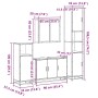 Juego de muebles de baño 4 pzas contrachapada roble sonoma de , Muebles de baño - Ref: Foro24-3301191, Precio: 407,84 €, Desc...