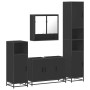 Juego de muebles de baño 4 pzas madera contrachapada negro de , Muebles de baño - Ref: Foro24-3301220, Precio: 439,11 €, Desc...