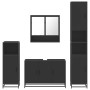 Juego de muebles de baño 4 pzas madera contrachapada negro de , Muebles de baño - Ref: Foro24-3301220, Precio: 439,11 €, Desc...