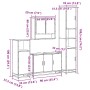 Juego de muebles de baño 4 pzas madera contrachapada negro de , Muebles de baño - Ref: Foro24-3301220, Precio: 439,11 €, Desc...