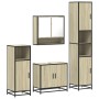 Juego de muebles de baño 4 pzas contrachapada roble sonoma de , Muebles de baño - Ref: Foro24-3301236, Precio: 345,27 €, Desc...