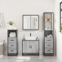 Set de muebles de baño 4 pzas madera contrachapada gris sonoma de , Muebles de baño - Ref: Foro24-3301248, Precio: 342,24 €, ...