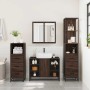 Set de muebles baño 4 pzas madera contrachapada roble marrón de , Muebles de baño - Ref: Foro24-3301274, Precio: 336,38 €, De...