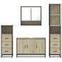 Juego de muebles de baño 4 pzas contrachapada roble sonoma de , Muebles de baño - Ref: Foro24-3301281, Precio: 337,59 €, Desc...
