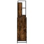 Set de muebles baño 4 pzas madera contrachapada roble ahumado de , Muebles de baño - Ref: Foro24-3301257, Precio: 337,11 €, D...
